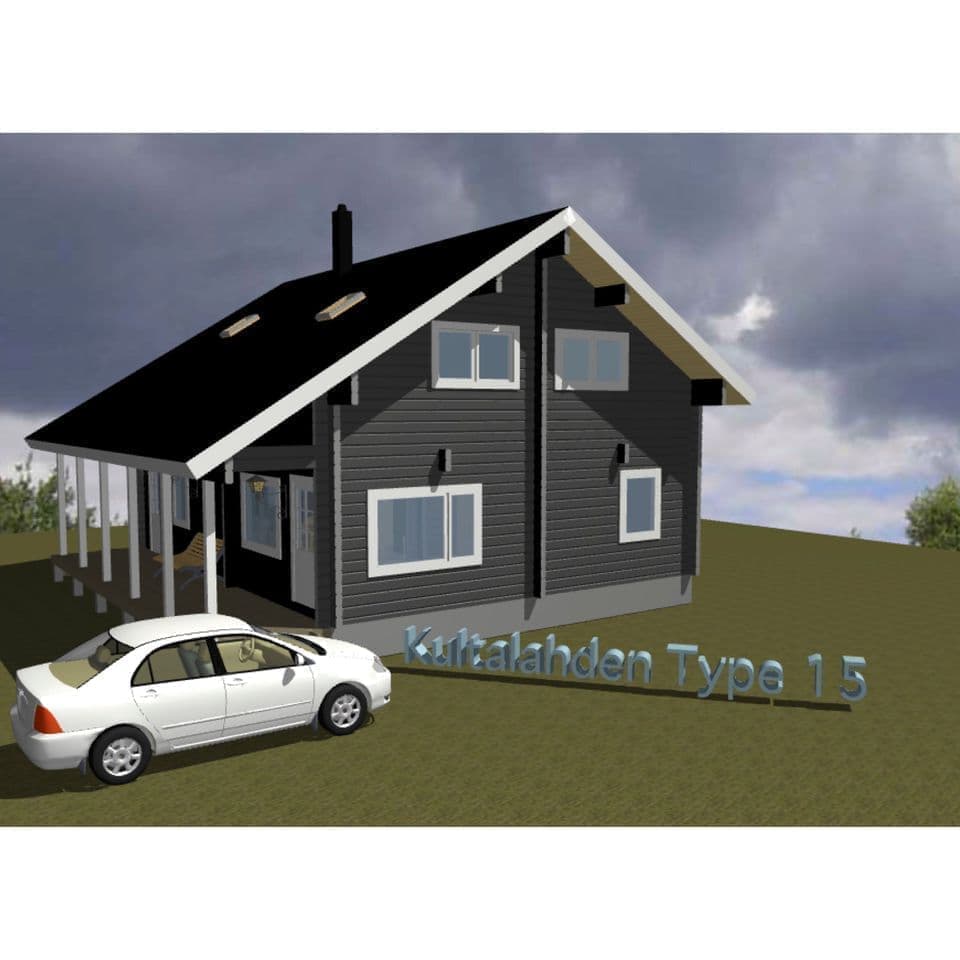 ログハウス キット 15の間取り図面