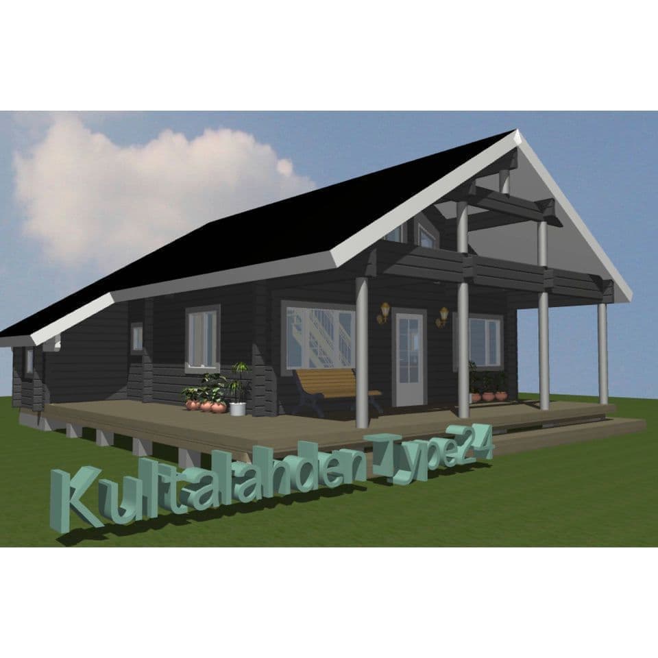 ログハウス キット24の間取り図面