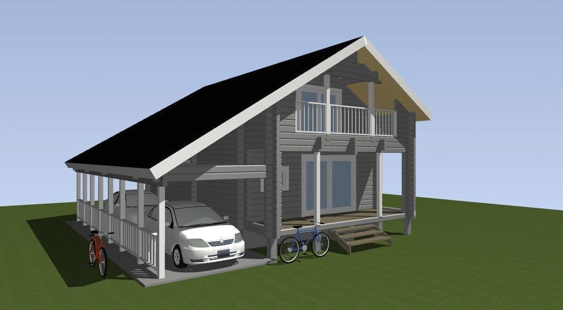 間取り図面 ログハウス タイプ7