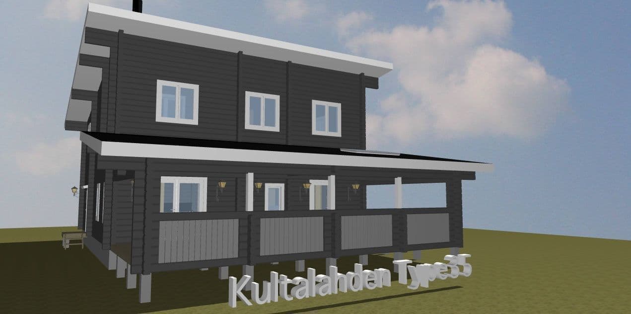 ログハウス タイプ35 間取り図面