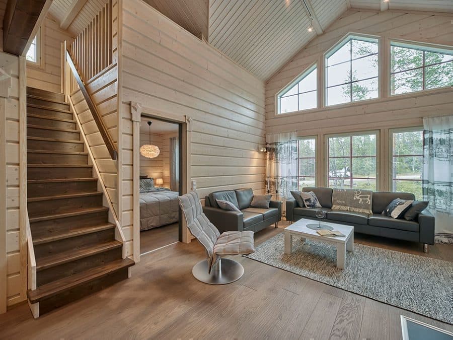 ログハウス 階段2