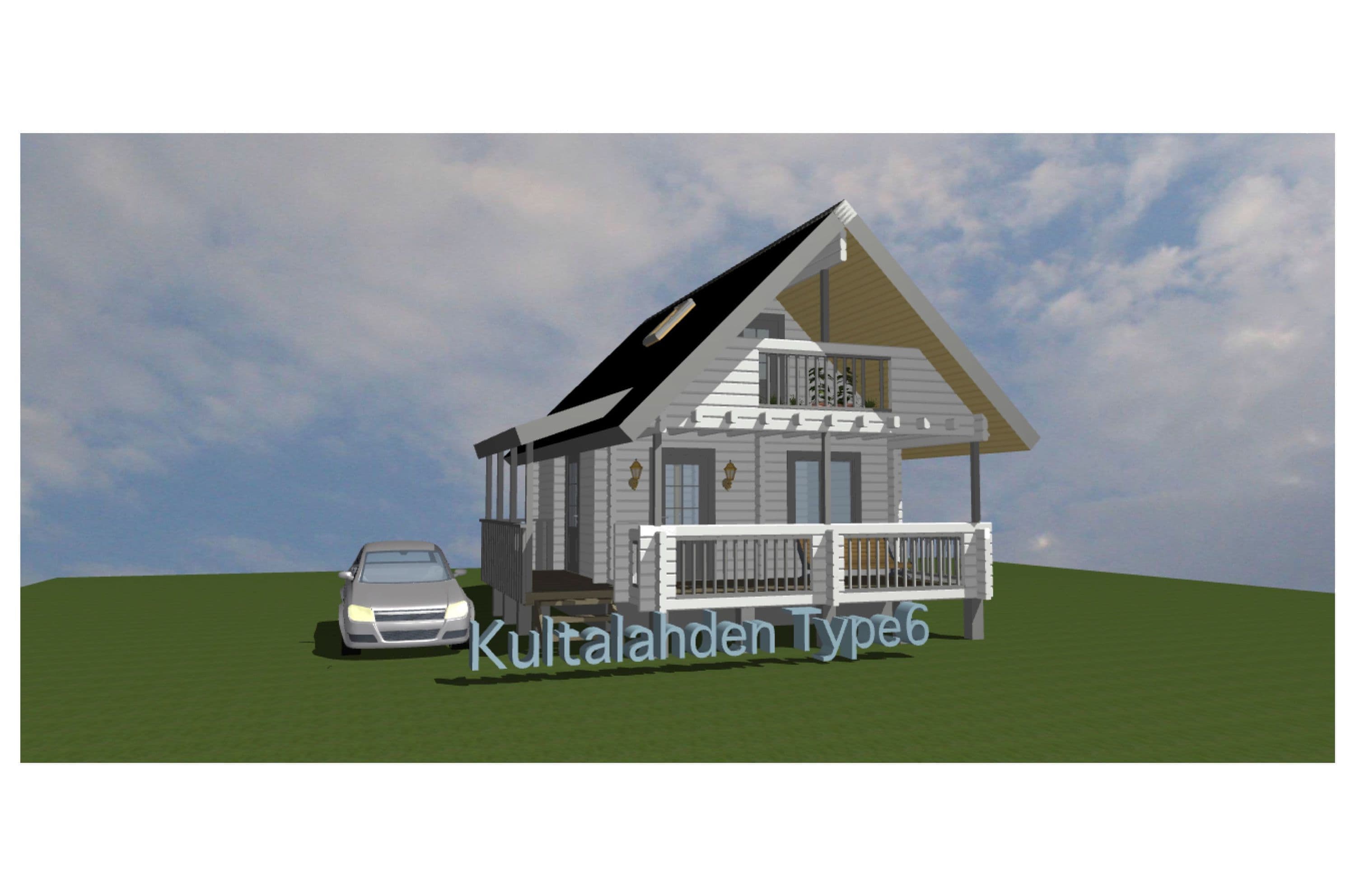 ログハウス タイプ6 図面