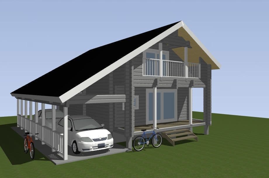 ログハウス タイプ7 図面