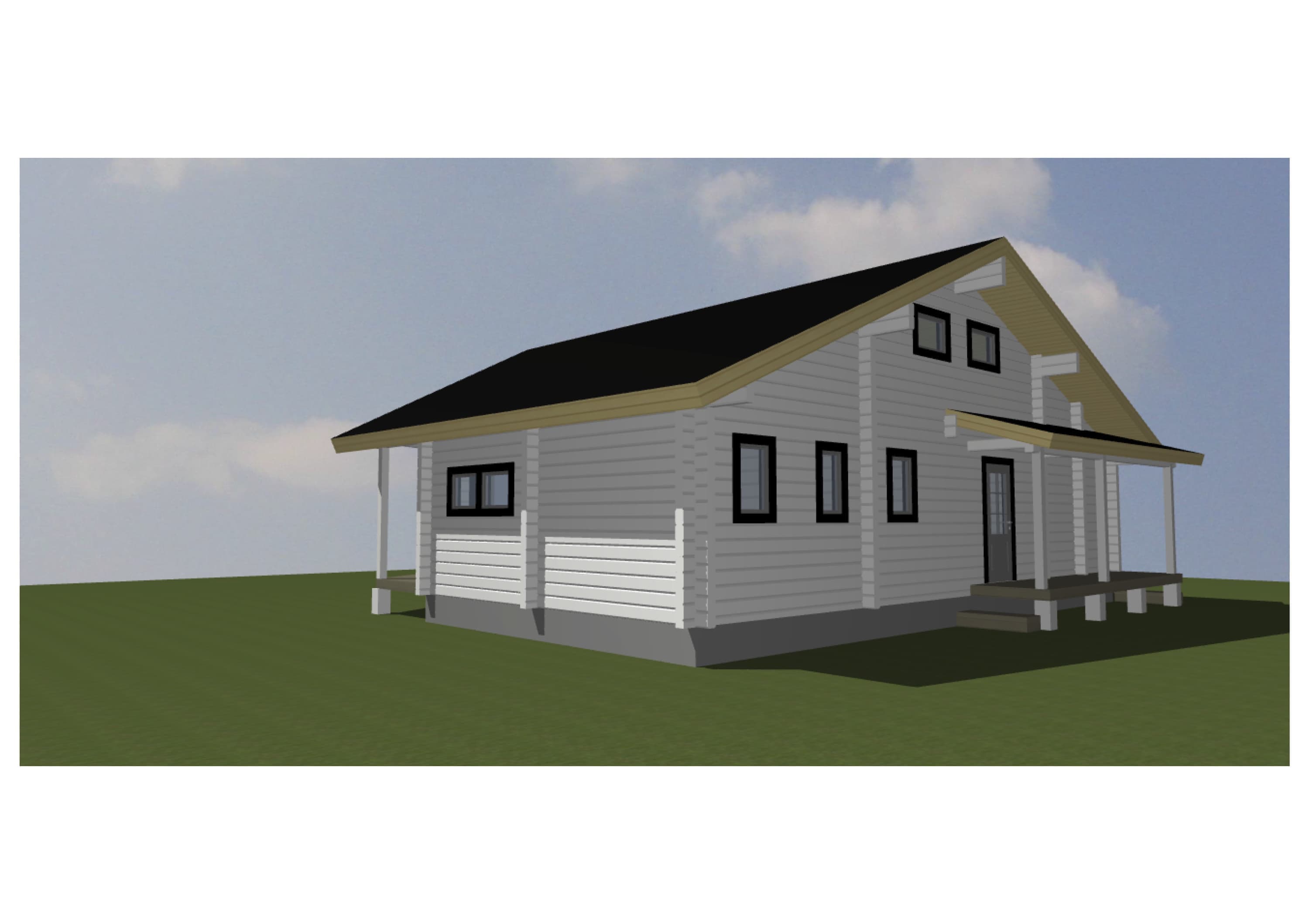 間取り図面 ログハウス タイプ25