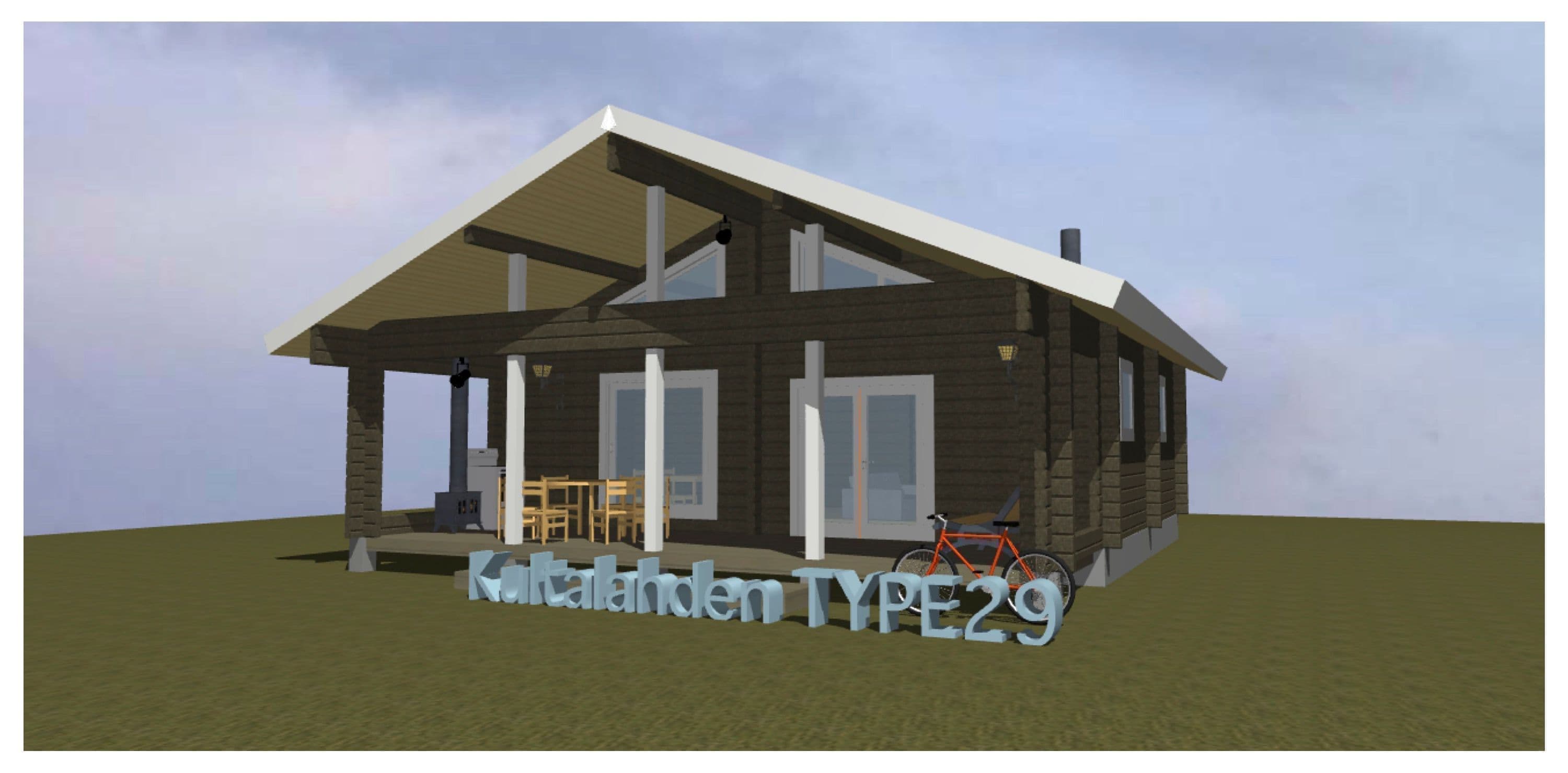 間取り図面ログハウス タイプ29