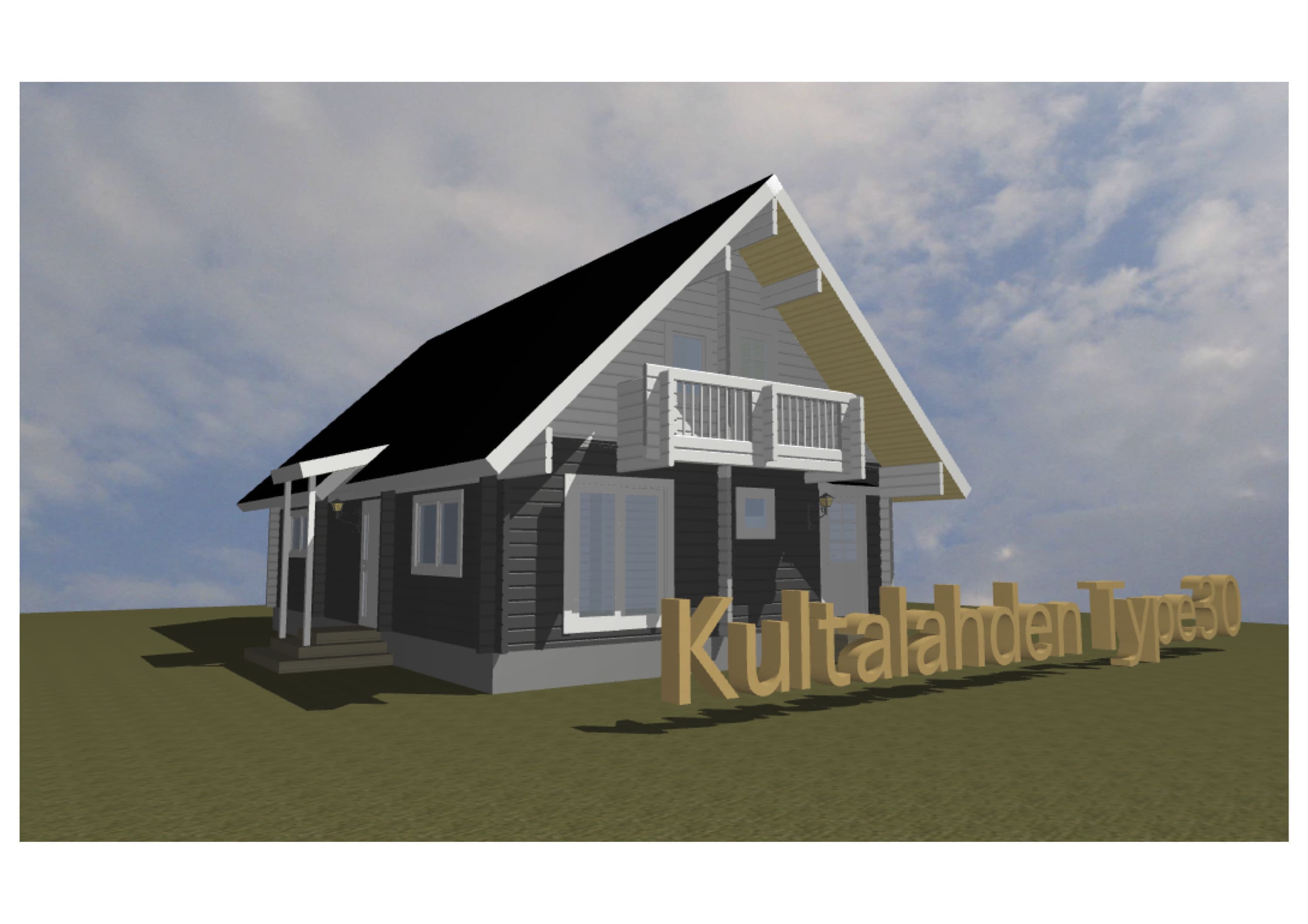 ログハウス間取り図面 タイプ30