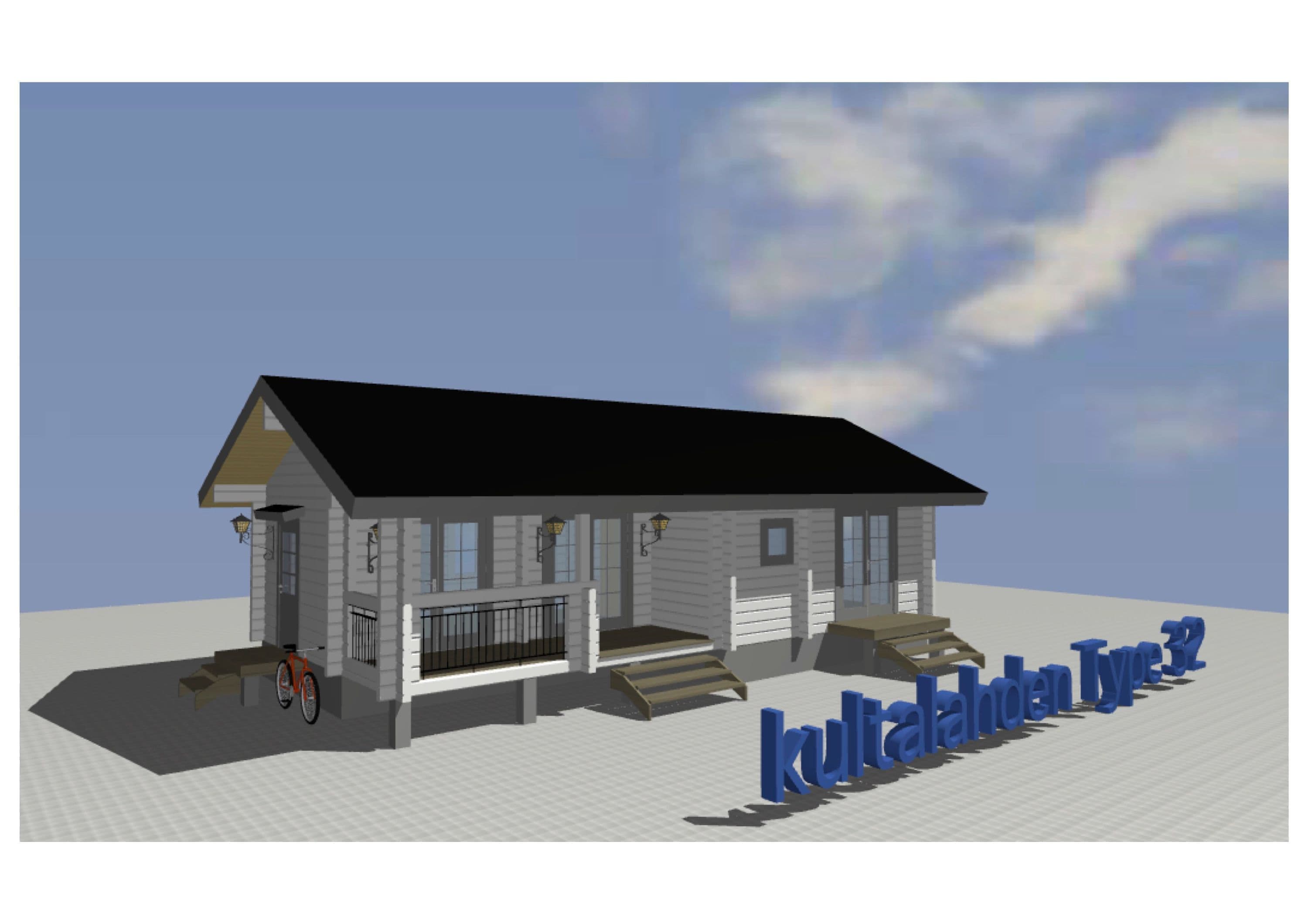 ログハウス図面 タイプ32