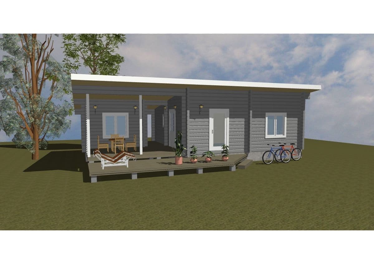 ログハウス間取り図面 タイプ34