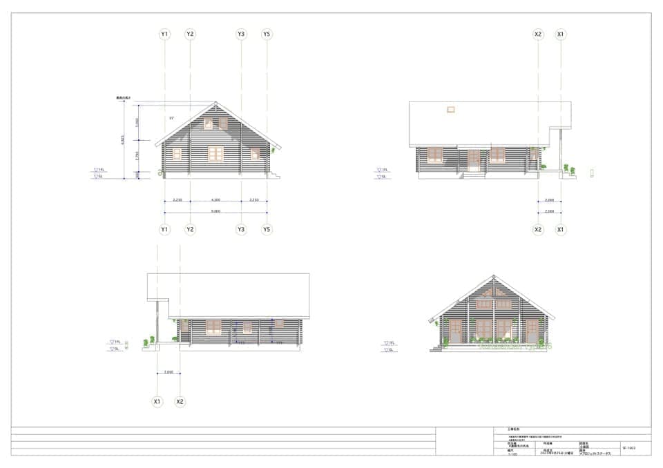 ログハウス type36 間取り図面